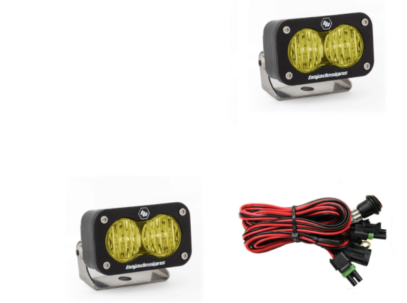 Baja Designs S2 Sport Black LED Auxiliary Light Pod Pair - Universal