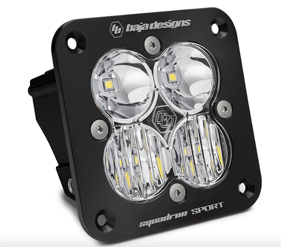 Baja Designs Squadron Sport Black Flush Mount LED Auxiliary Light Pod - Universal