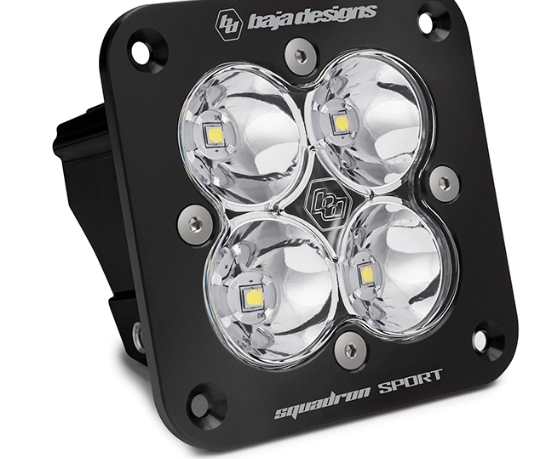 Baja Designs Squadron Sport Black Flush Mount LED Auxiliary Light Pod - Universal