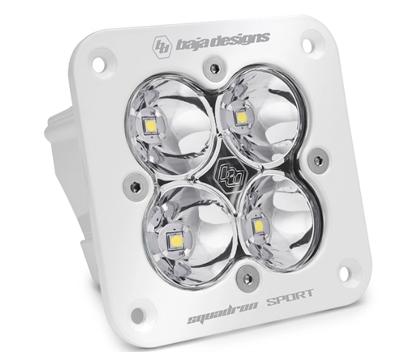 Baja Designs Squadron Sport White Flush Mount LED Auxiliary Light Pod - Universal