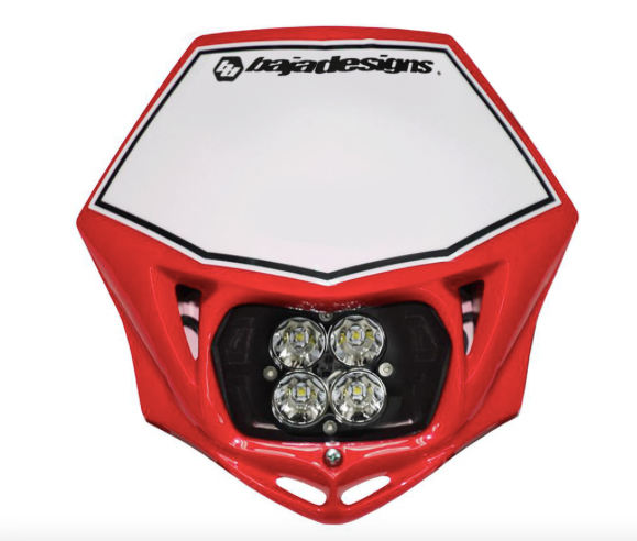 Baja Designs Motorcycle Squadron Sport (D/C) Headlight Kit w/ Shell Spot Pattern Clear - Universal