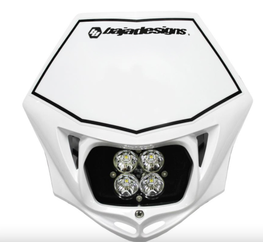 Baja Designs Motorcycle Squadron Sport (D/C) Headlight Kit w/ Shell Spot Pattern Clear - Universal