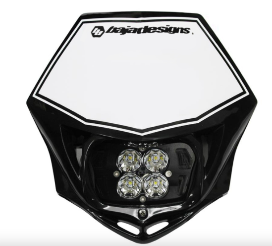 Baja Designs Motorcycle Squadron Sport (A/C) Headlight Kit w/ Shell Spot Pattern Clear  - Universal