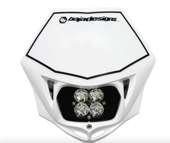 Baja Designs Motorcycle Squadron Sport (A/C) Headlight Kit w/ Shell Spot Pattern Clear  - Universal