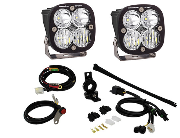 Baja Designs Adventure Bike Squadron Sport Auxiliary Light Kit Driving/Combo Pattern Clear - Universal