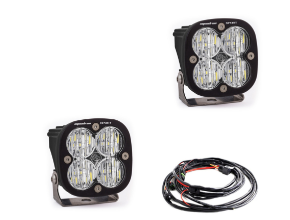 Baja Designs Squadron Sport Black LED Auxiliary Light Pod Pair - Universal