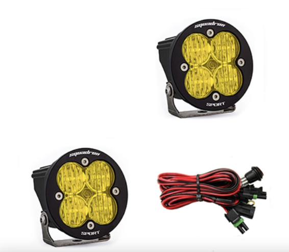 Baja Designs Squadron-R Sport Black LED Auxiliary Light Pod Pair - Universal