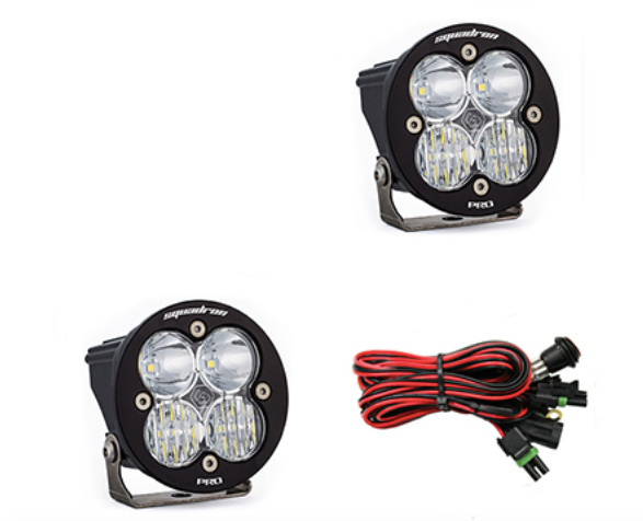 Baja Designs Squadron-R Pro Black LED Auxiliary Light Pod Pair - Universal