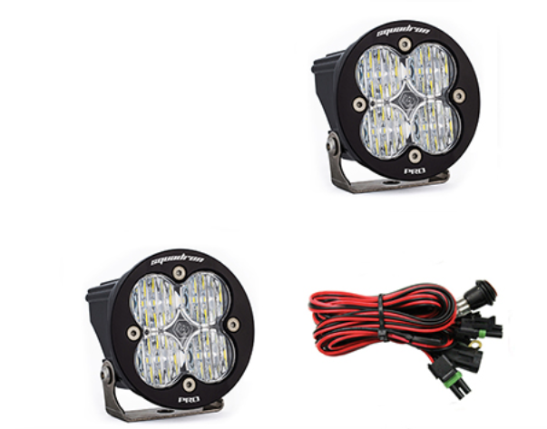 Baja Designs Squadron-R Pro Black LED Auxiliary Light Pod Pair - Universal