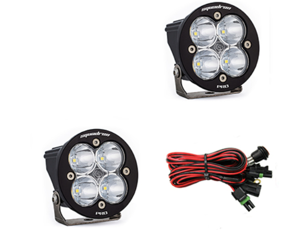 Baja Designs Squadron-R Pro Black LED Auxiliary Light Pod Pair - Universal