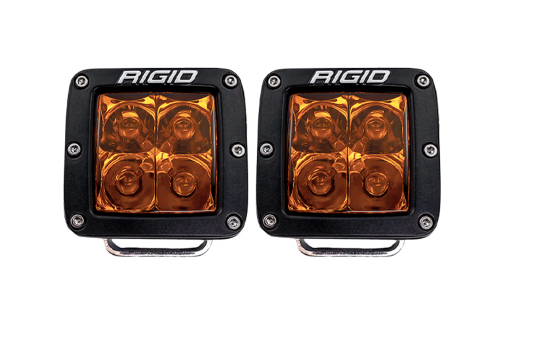 Rigid Industries D-Series Spot w/ Amber PRO Lens (Pair) 20252