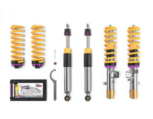 KW V3 Leveling Coilover Bundle Audi A4, S4 (B8) with electronic damping control Avant Quattro All 3520810099