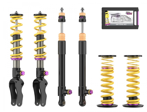 KW V4 Coilover Kit Bundle Porsche Taycan (Y1A) Sedan; 2WD, without air suspension 3A771095