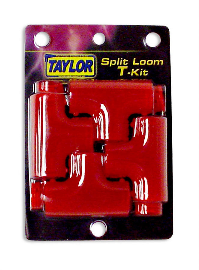 Taylor/Vertex Tubing Adapters - Split Tee Kit - Red TAY39120