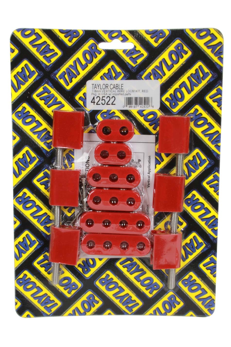 Taylor/Vertex Wire Loom Kit Vertical Red TAY42522