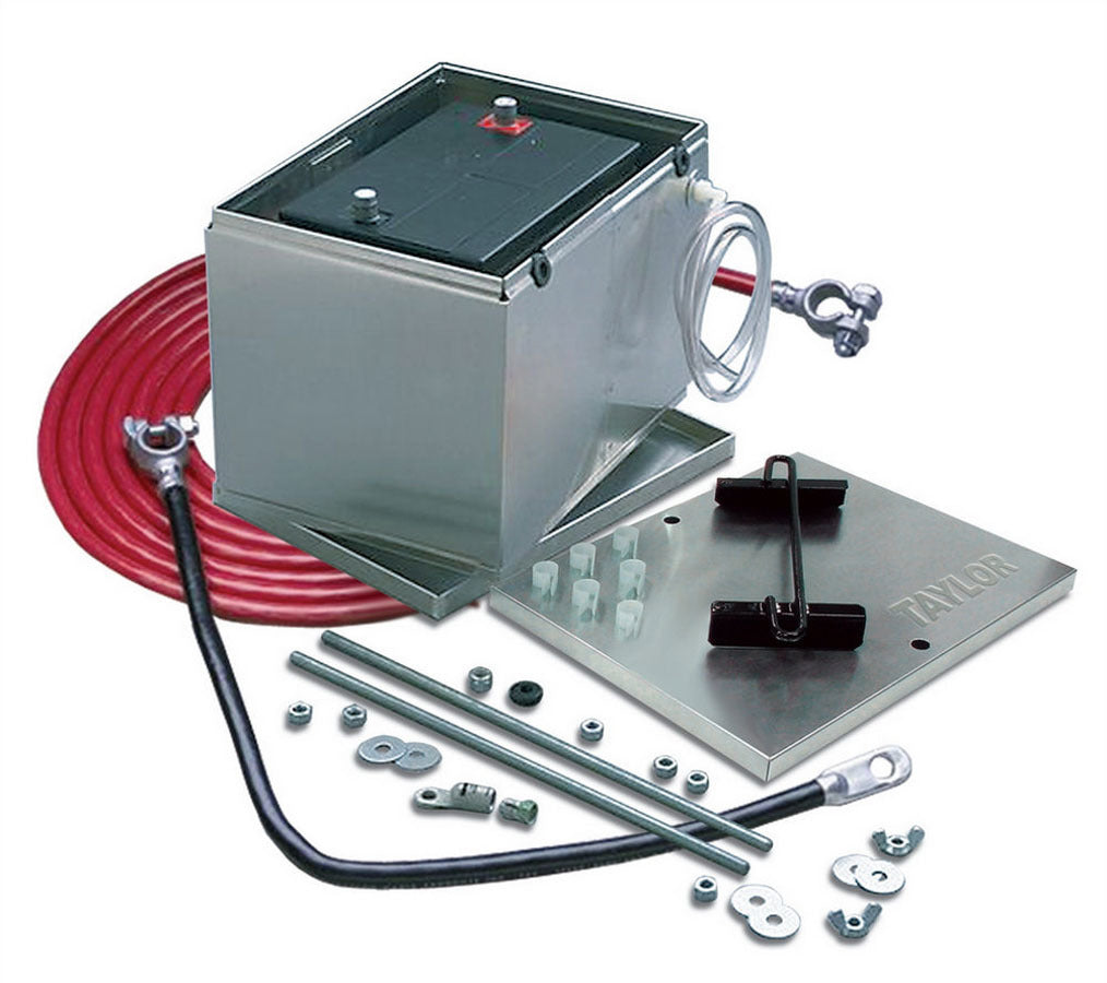 Taylor/Vertex Battery Box Alum. NHRA w/1 Gauge Cable TAY48103
