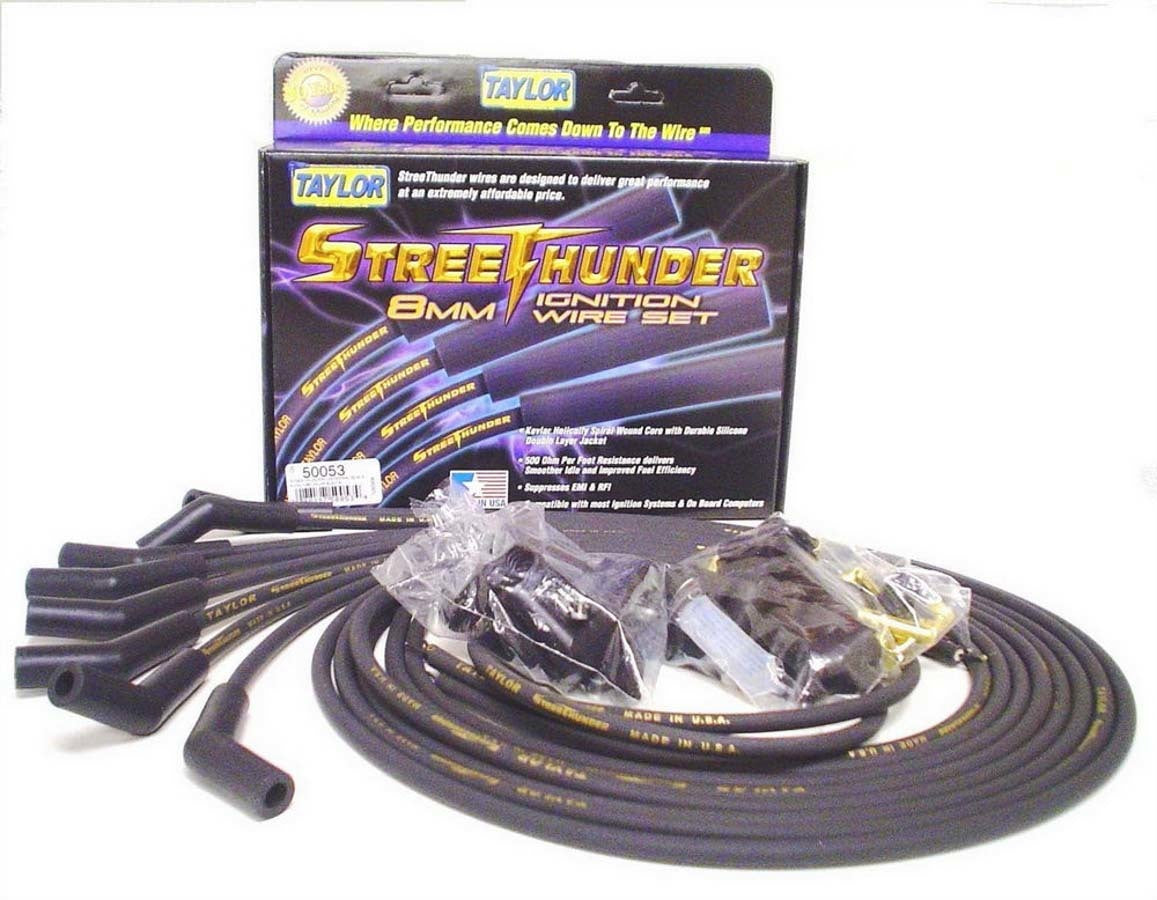 Taylor/Vertex Univ Streethunder Plug Wire Set 135 Deg Black TAY50053