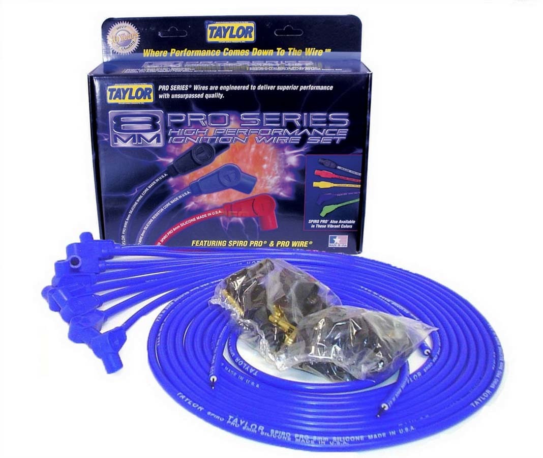 Taylor/Vertex 8mm Blue Spiro-Pro Wires TAY73651