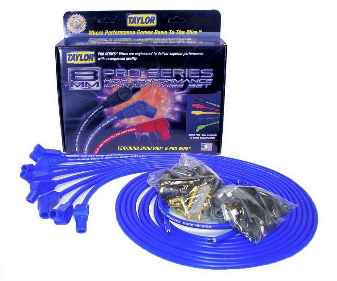 Taylor/Vertex 8mm Blue Spiro-Pro Wires TAY73653