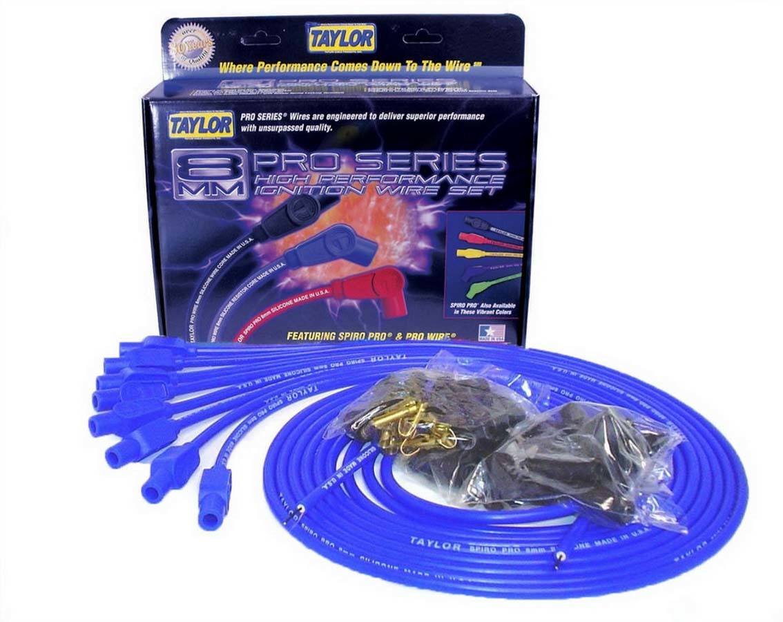Taylor/Vertex 8mm Blue Spiro-Pro Wires TAY73655