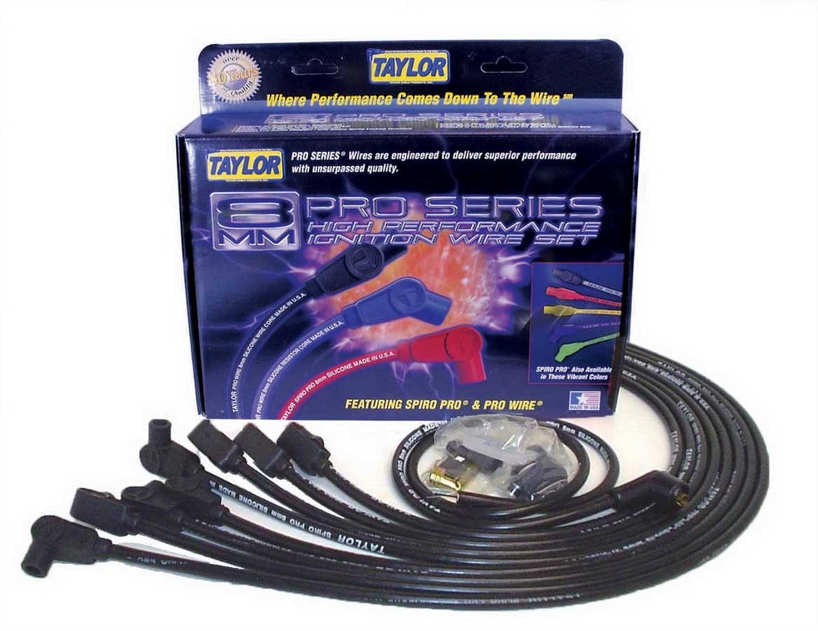 Taylor/Vertex SBC 8MM Pro Race Wires- Black TAY76027