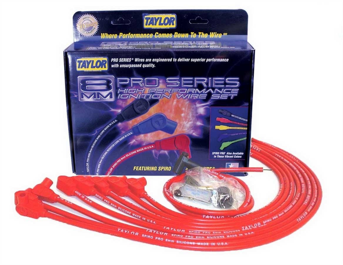 Taylor/Vertex SBC 8MM Pro Race Wires- Red TAY76228