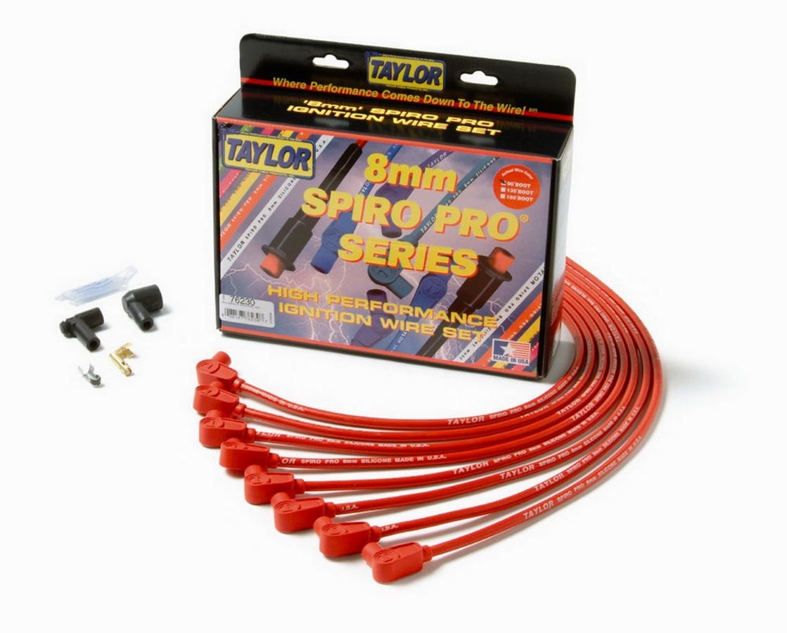 Taylor/Vertex SBC 8MM Pro Race Wires- Red TAY76230