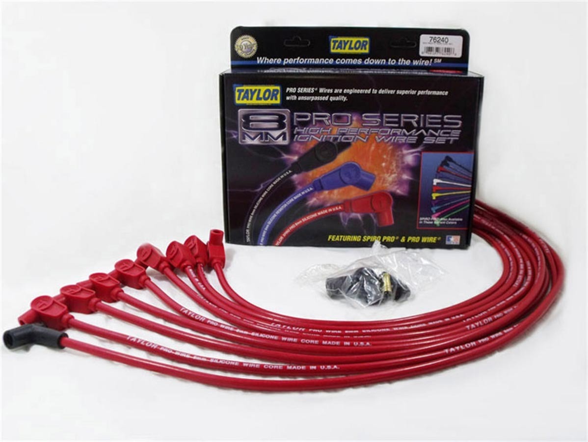 Taylor/Vertex SBC 8MM Pro Race Wires- Red TAY76240