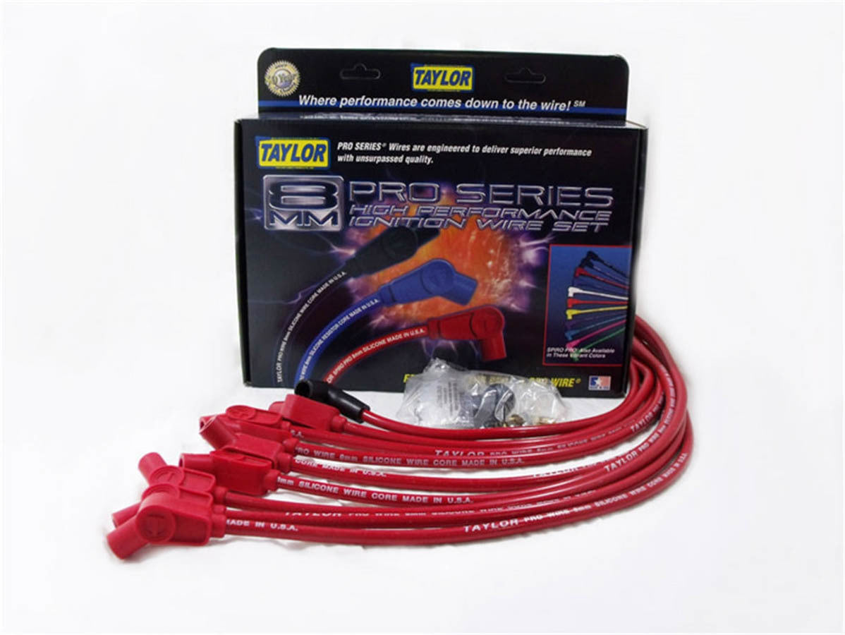 Taylor/Vertex BBC 8MM Pro Race Wires- Red TAY76242
