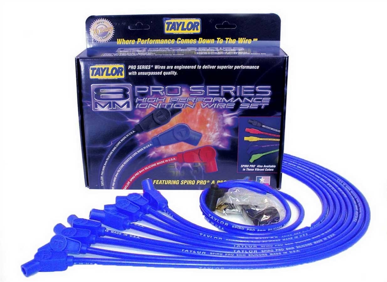 Taylor/Vertex BBC 8MM Pro Race Wires- Blue TAY76632