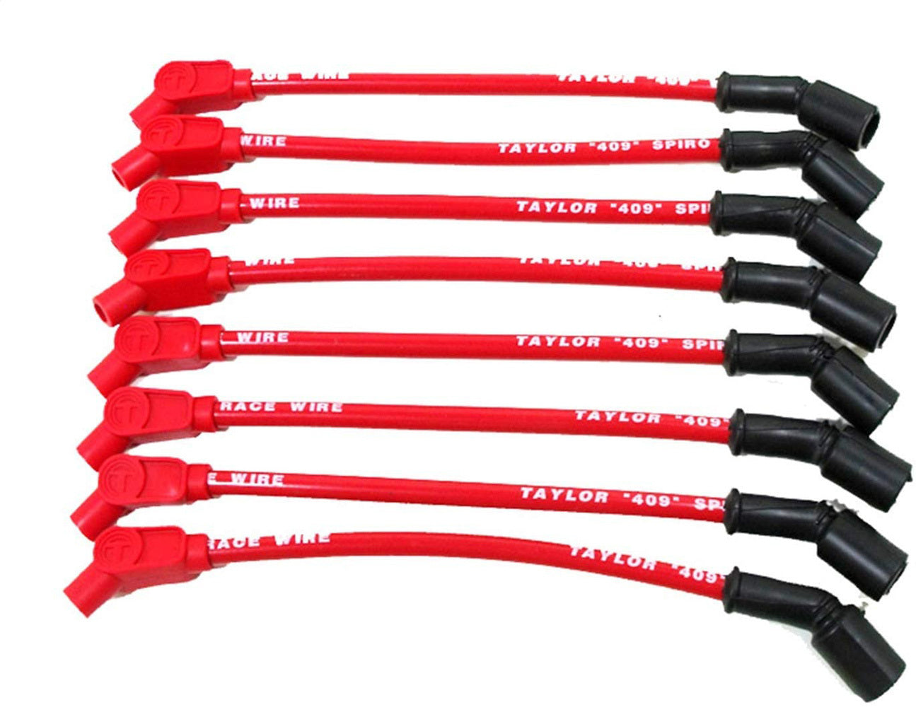 Taylor/Vertex 409 Spiro-Pro Plug Wire Race Set 135-Deg Red TAY79213