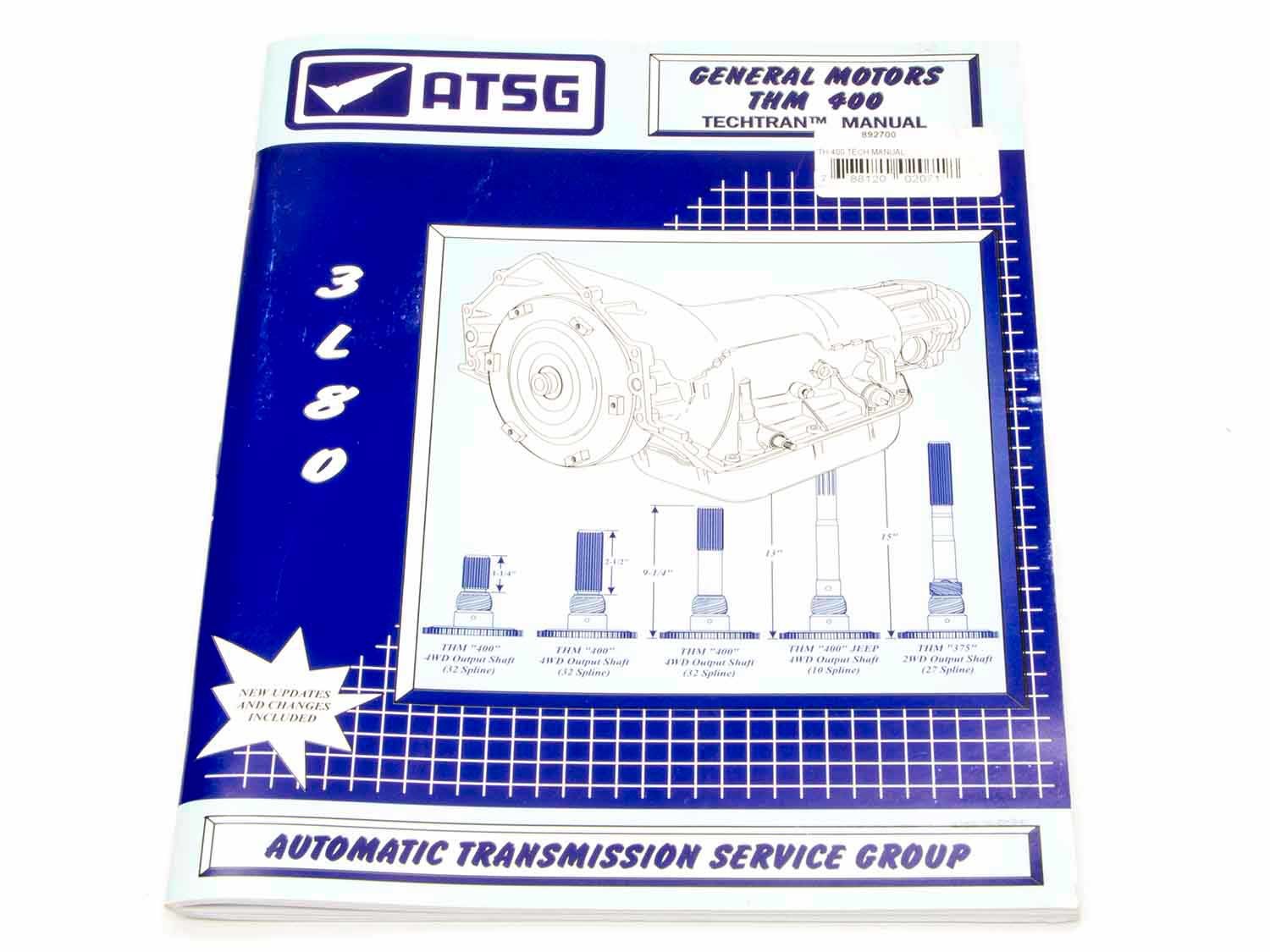 TCI Auto GM TH400 Tech Manual TCI892700