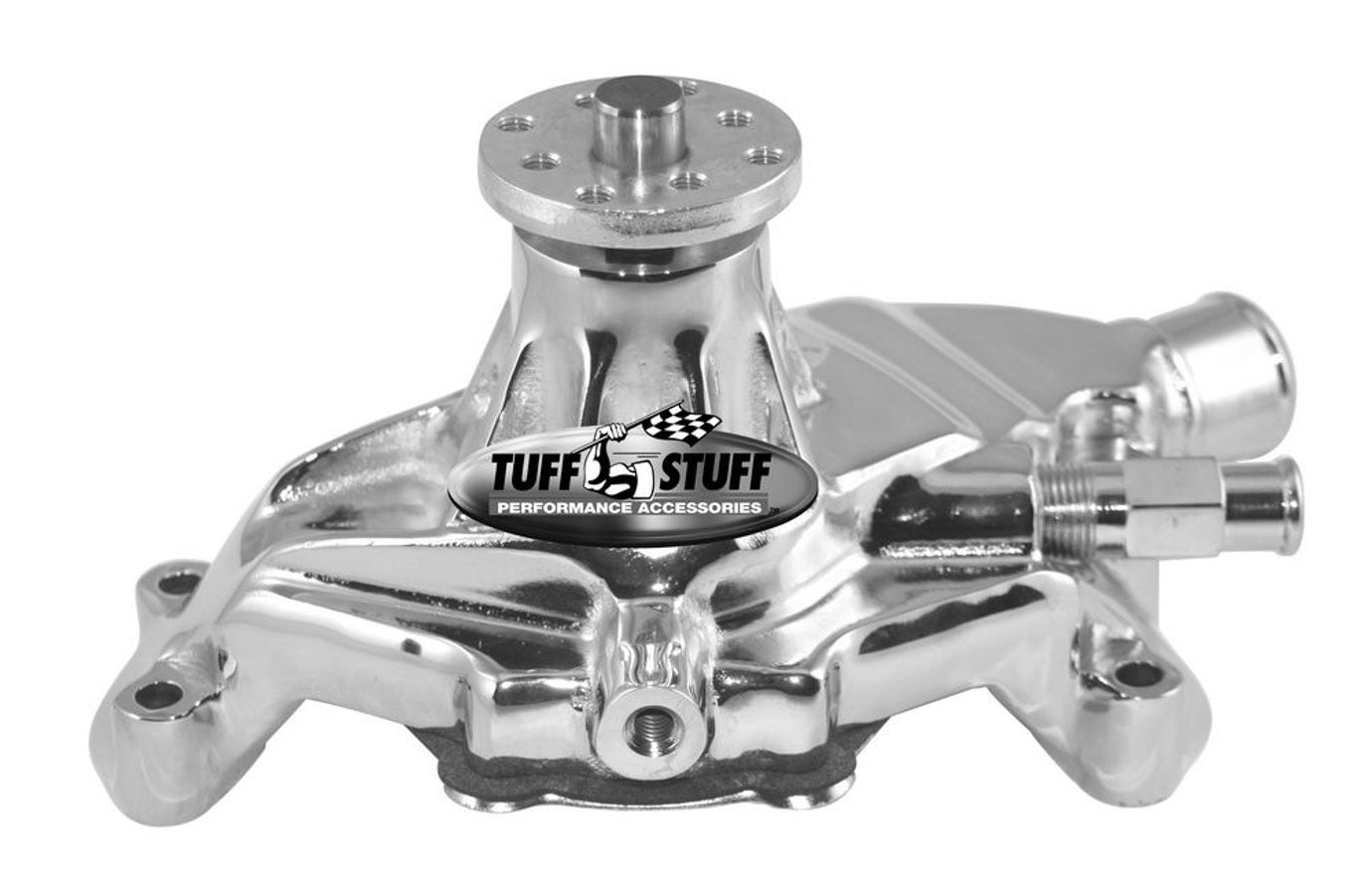 Tuff-Stuff 84-91 SBC Corvette Water Pump Polished Aluminum TFS1635ND