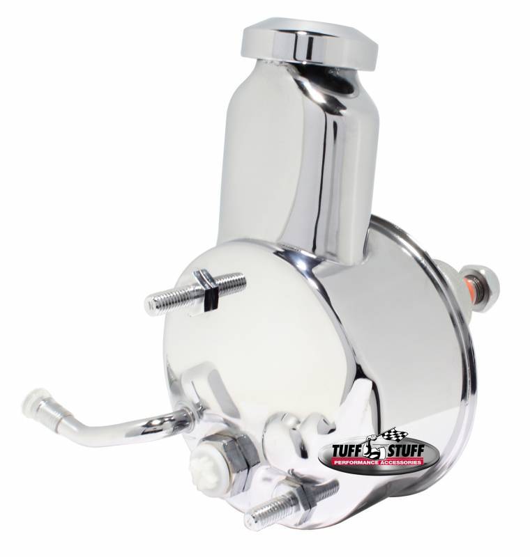 Tuff-Stuff GM Power Steering Pump Keyed shaft chrome TFS6165A