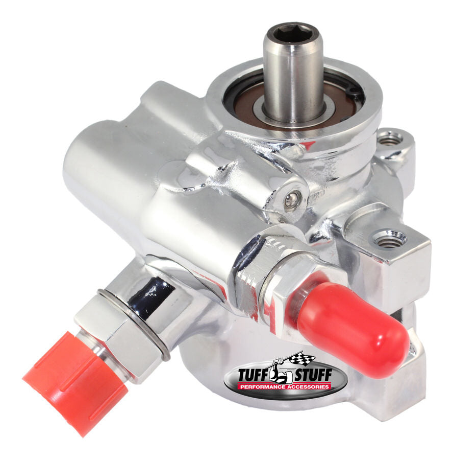 Tuff-Stuff Type II Power Steering Pump Chrome w/AN Fitting TFS6175ALD-2