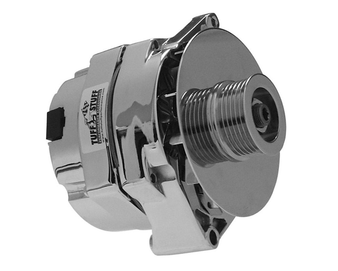 Tuff-Stuff GM Alternator 100 Amp 1-Wire Chrome 6 Groove TFS7127ND6G