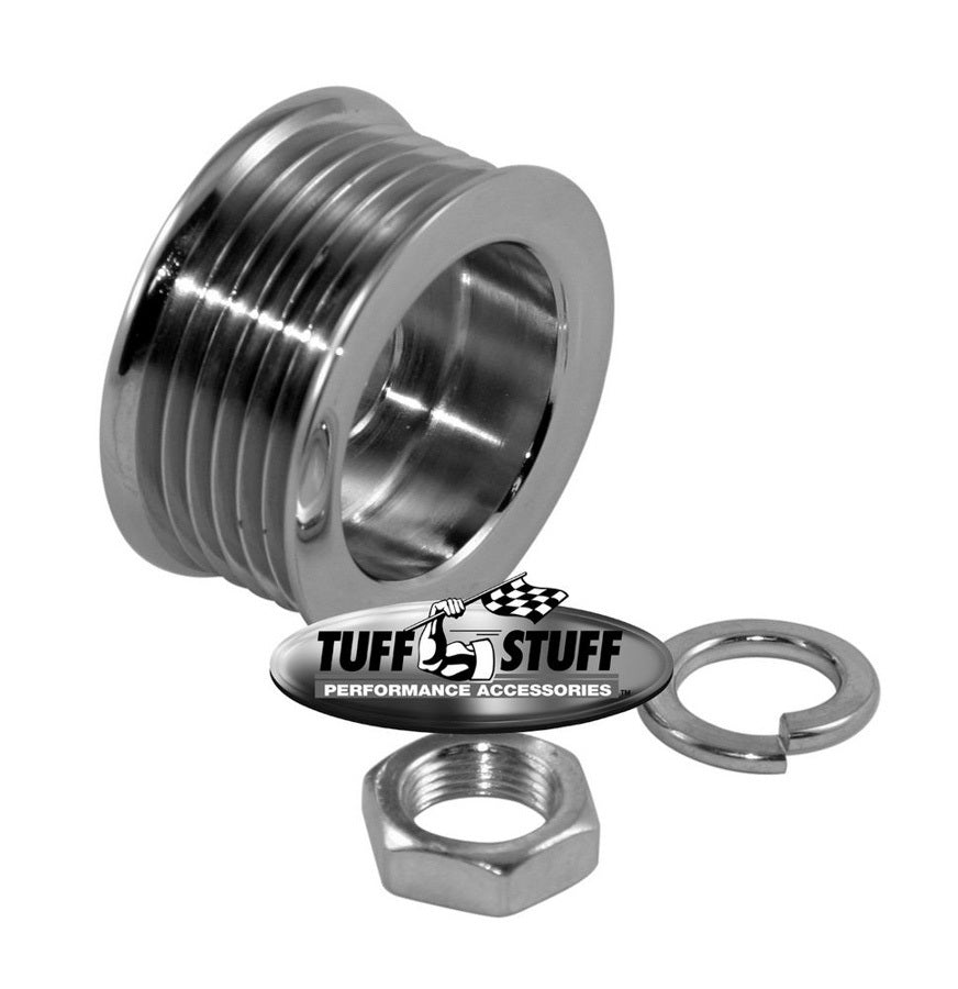 Tuff-Stuff Alternator Chrome Pulley 6 Groove TFS7610A