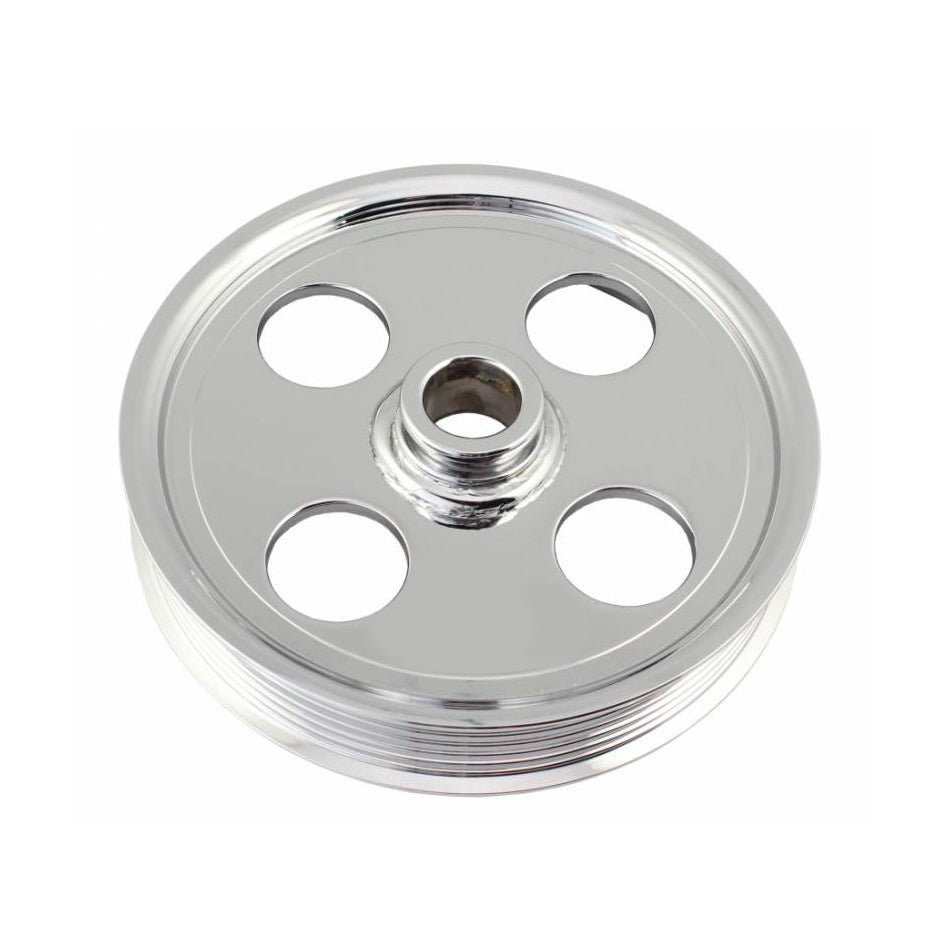 Tuff-Stuff Type II Power Steering Pulley 6 Groove Chrome TFS8489A