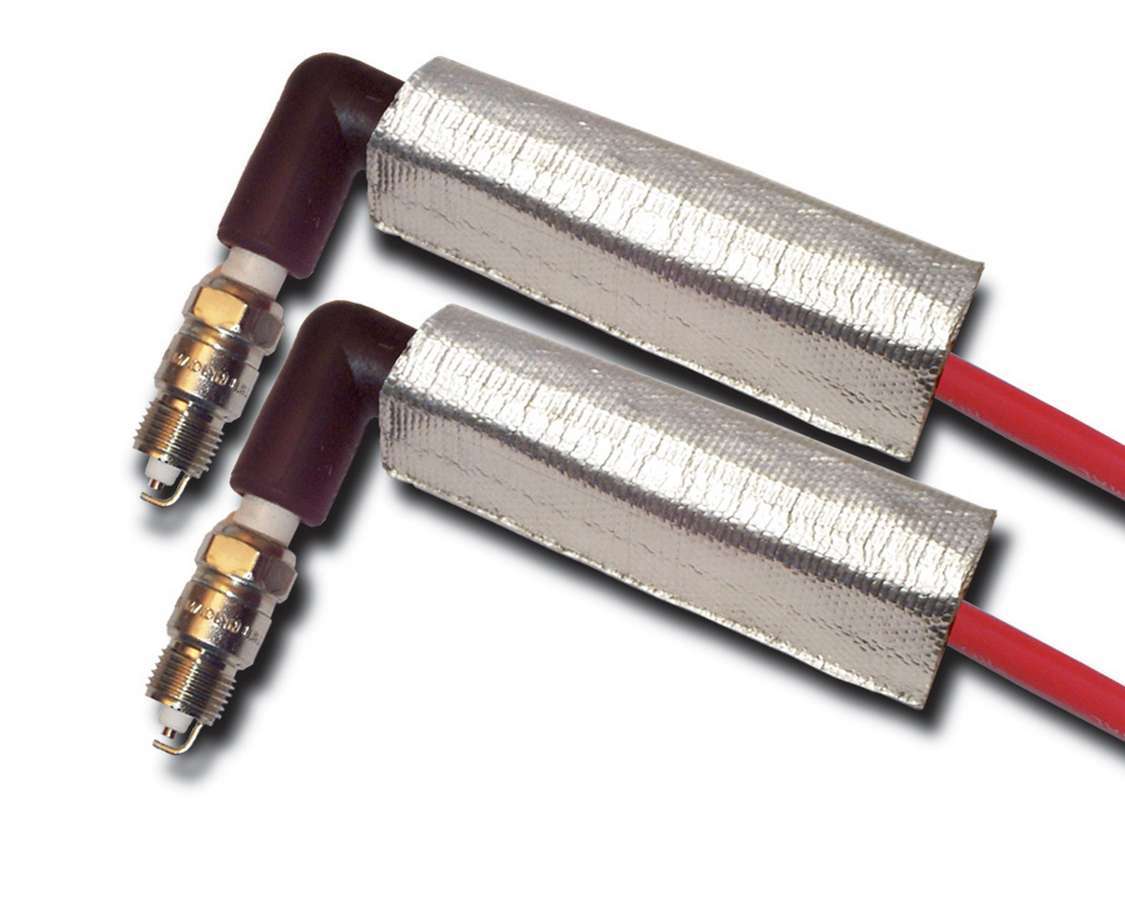 Thermo-Tec 6" X 2-1/2" Dual Layer Plug Wire Heat Shield 2 Pc.