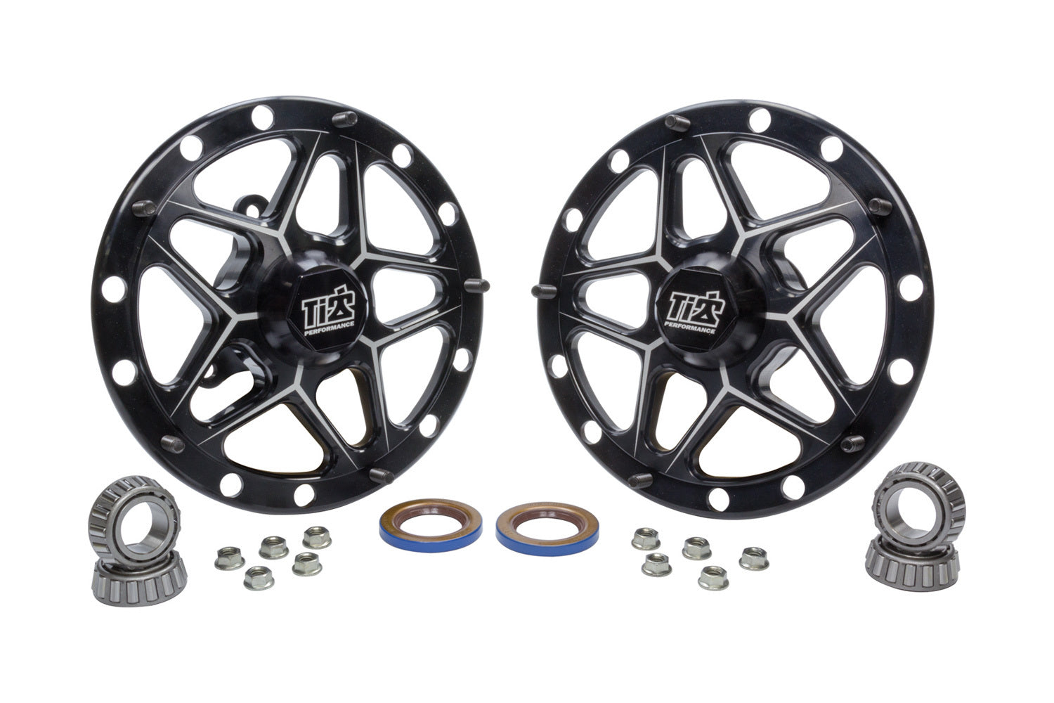 Ti22 Performance Direct Mount Front Hubs Forged Black TIP2800