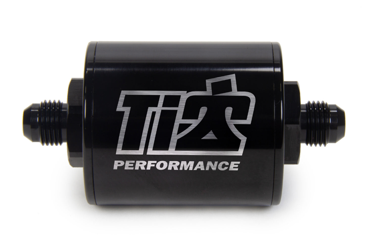 Ti22 Performance 6 AN Fuel Filter Short Style 100 Micron Black TIP5526