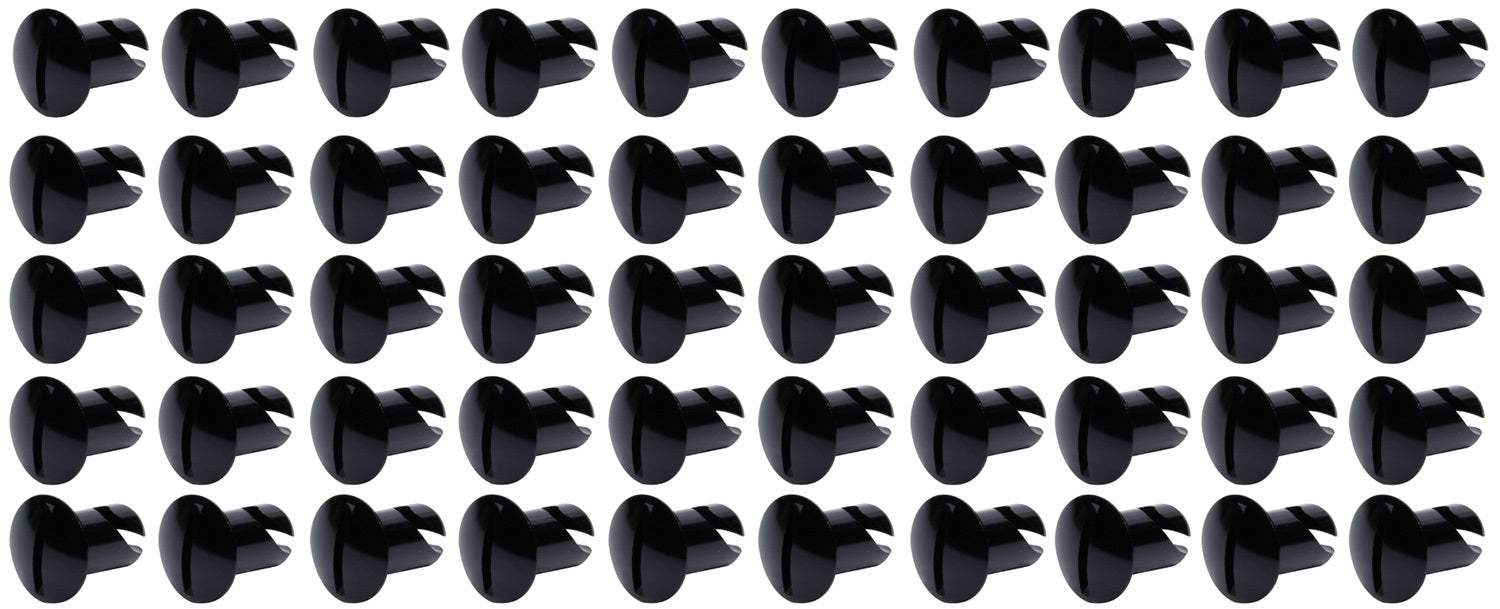 Ti22 Performance Oval Head Dzus Buttons .500 Long 50 Pack Black TIP8102-50