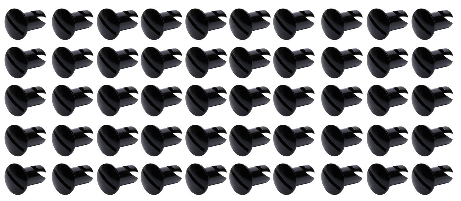 Ti22 Performance Oval Head Dzus Buttons .550 Long 50 Pack Black TIP8106-50