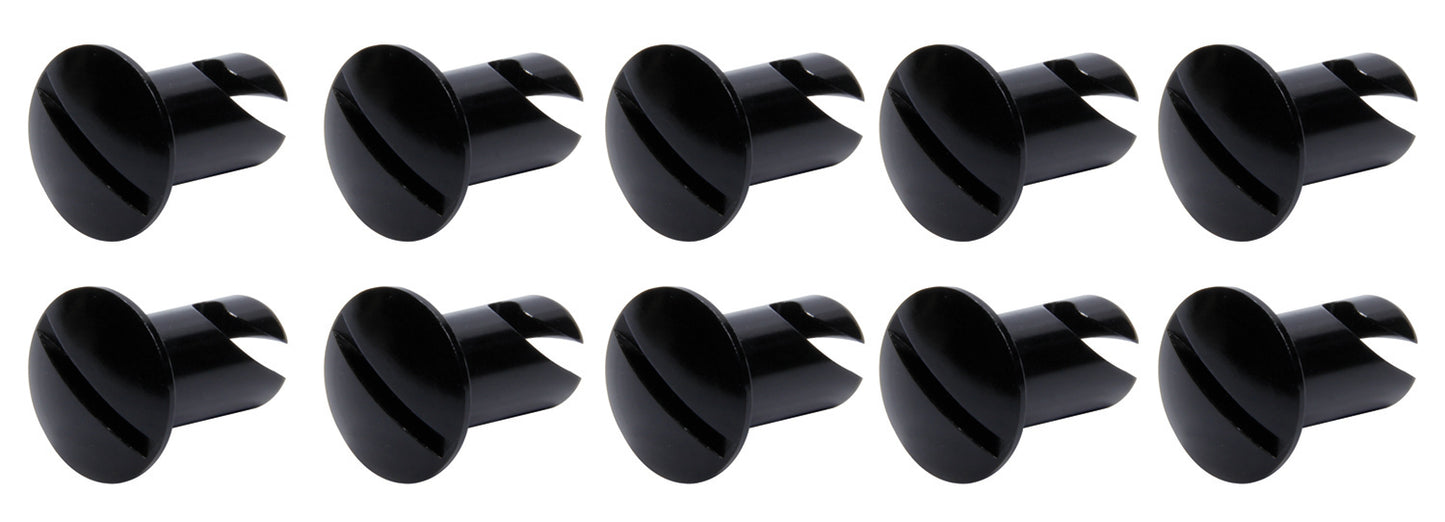 Ti22 Performance Oval Head Dzus Buttons .550 Long 10 Pack Black TIP8106