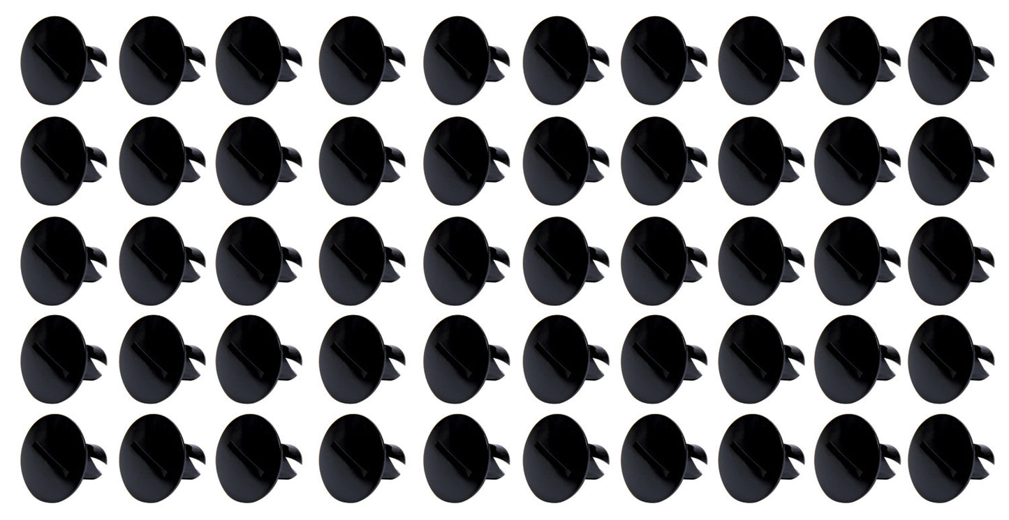 Ti22 Performance Large Head Dzus Buttons .500 Long 50 Pack Black TIP8110-50