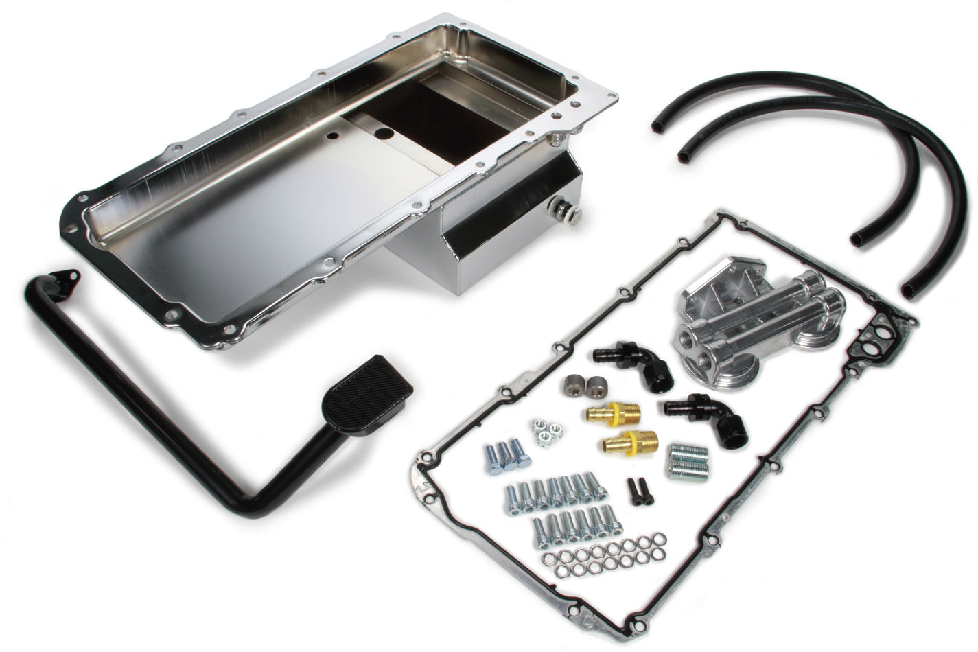 Trans-Dapt 67-69 Camaro Chrome LS Swap Oil Pan/Filter Kit TRA0185