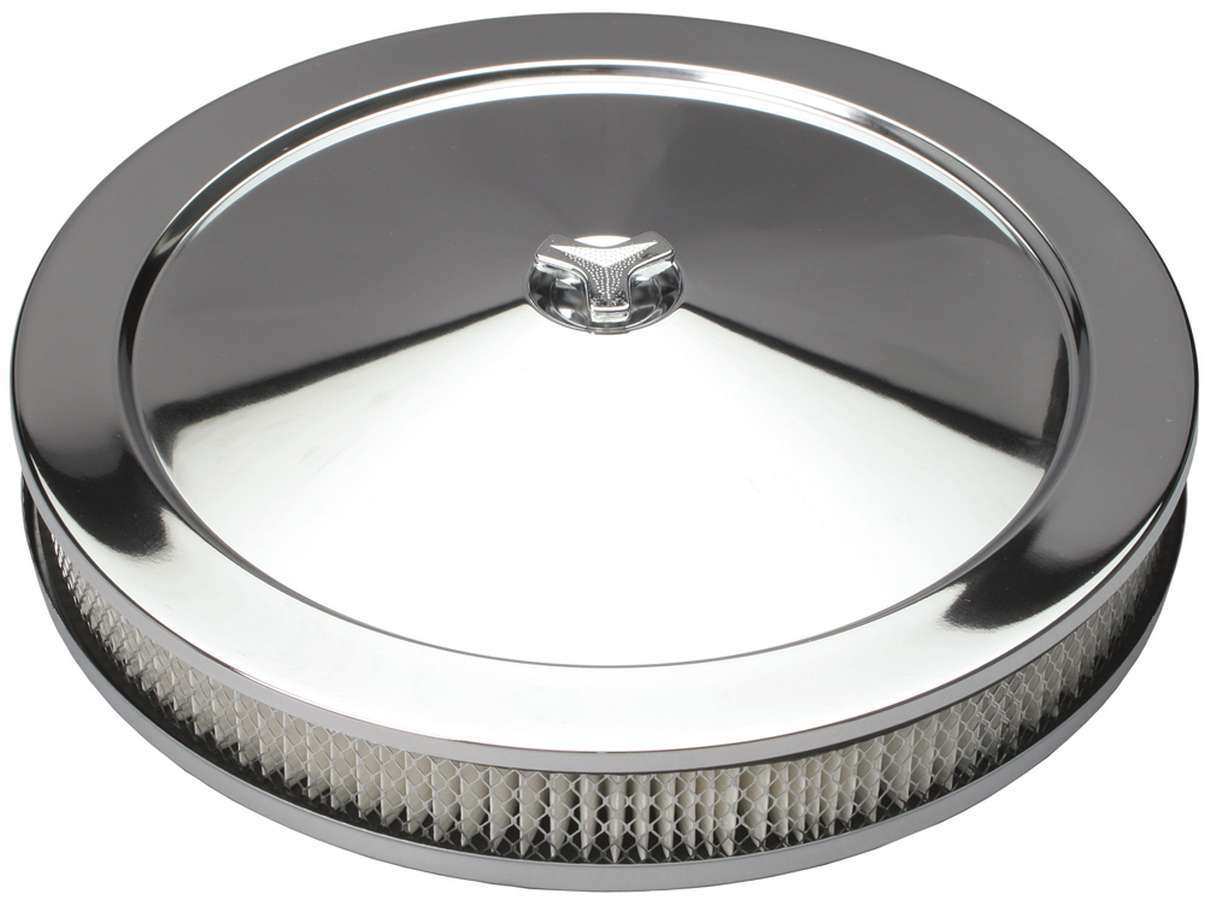 Trans-Dapt 14in Flat Base Air Cleaner TRA2315