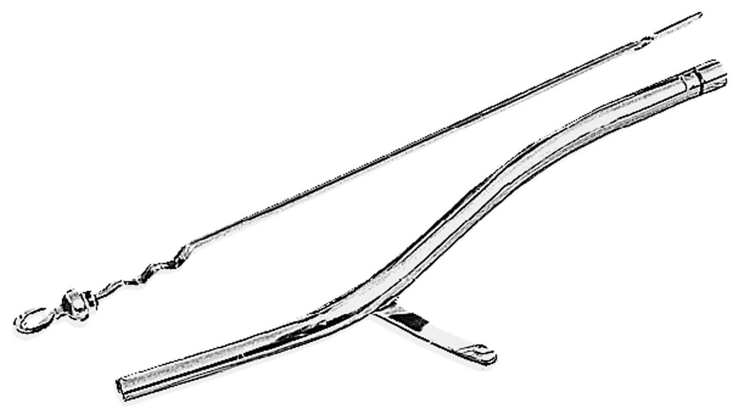 Trans-Dapt Th400 Chrome Dipstick 24in TRA4995