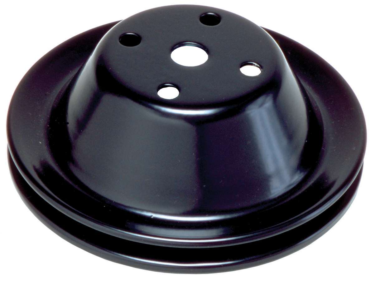 Trans-Dapt SBC SWP Water Pump Pulley 1 Groove Black TRA8600