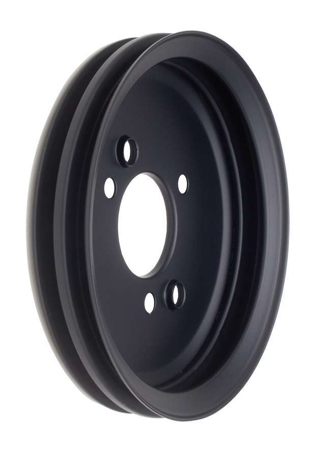 Trans-Dapt BBC SWP Crankshaft Pulley 2 Groove Black TRA8616